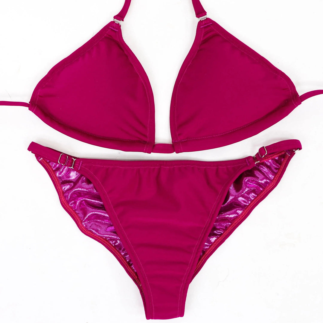 Matte Mulberry Fit Model Competition Suit  Angel Competition BikinisNPC Competition Suits
