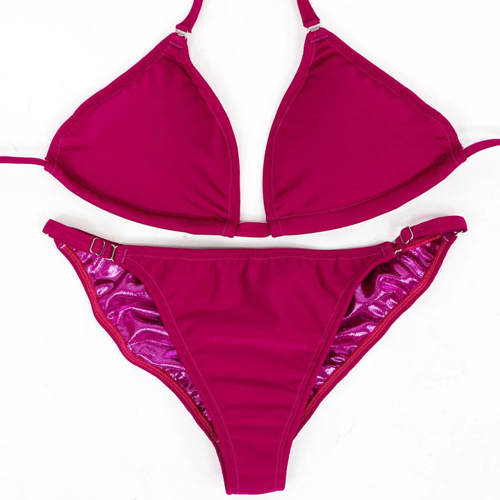 Matte Mulberry Fit Model Competition Suit  Angel Competition BikinisNPC Competition Suits