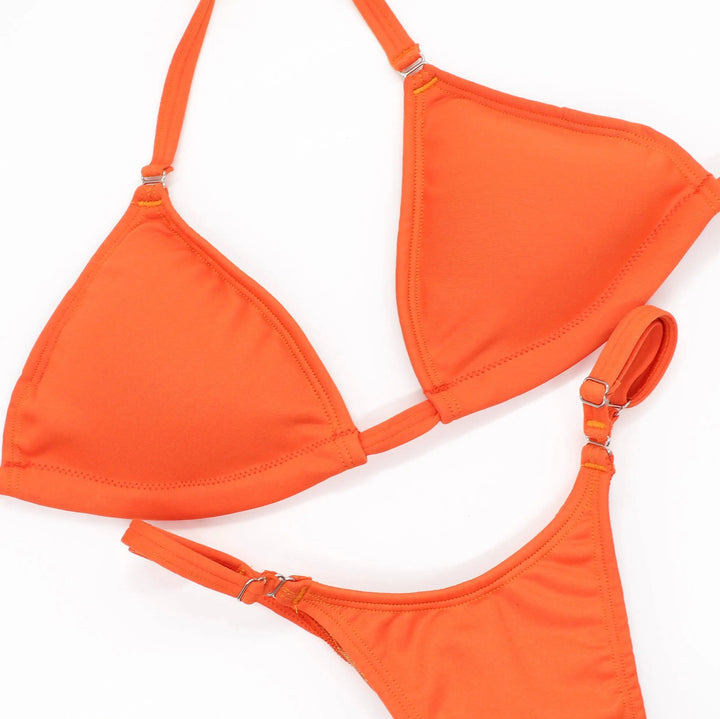 Matte Orange Posing Practice Suit  Angel Competition BikinisNPC Competition Suits