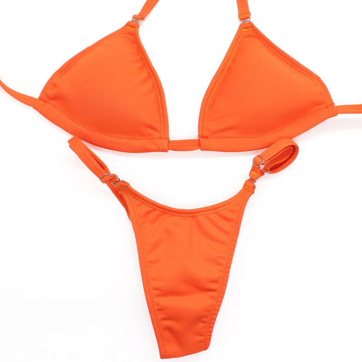 Matte Orange Posing Practice Suit  Angel Competition BikinisNPC Competition Suits