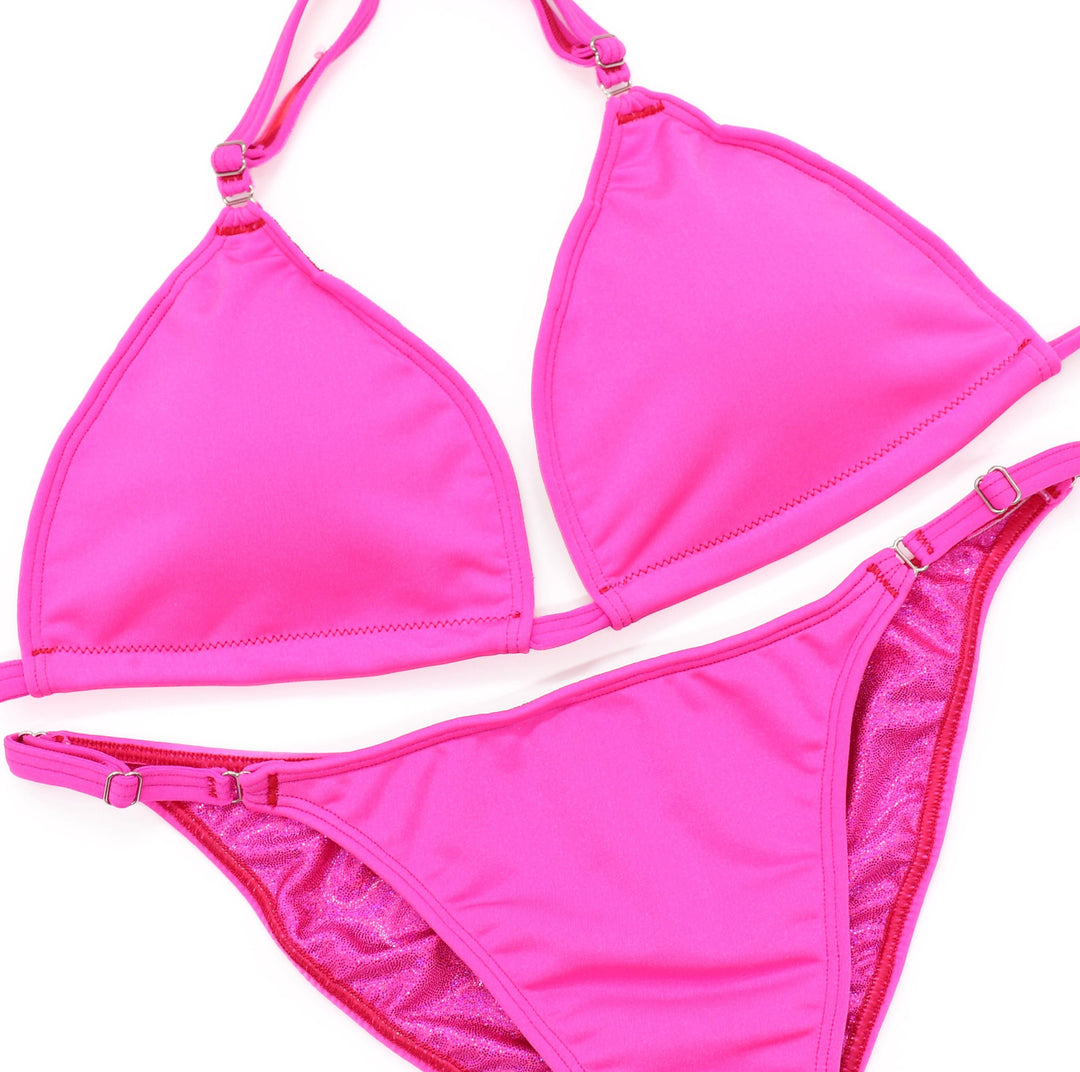 Matte Pink Fit Model Competition Suit