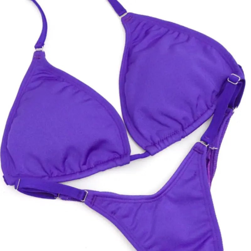 Matte Purple Posing Practice Suit  Angel Competition BikinisNPC Competition Suits