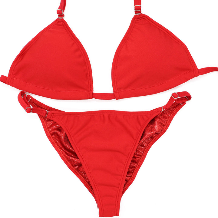 Matte Red Fit Model Competition Suit
