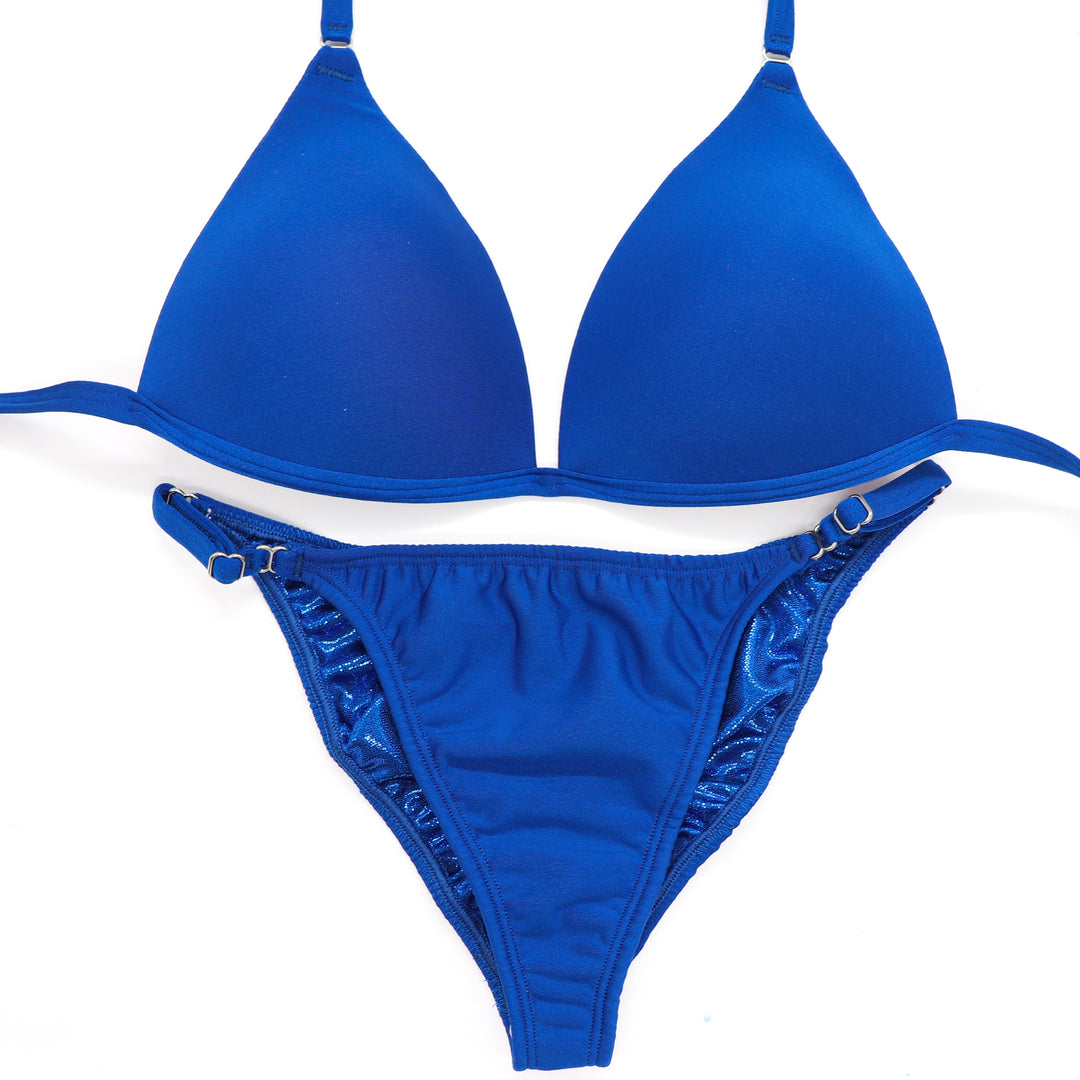 Matte Royal Blue Fit Model Competition Suit - Angel Competition Bikinis #competition_suit