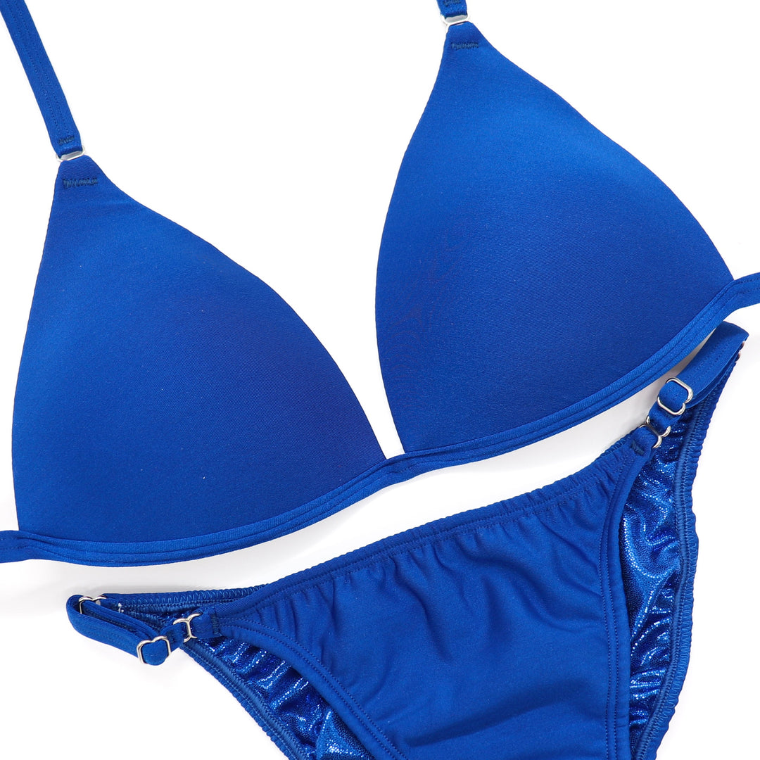 Matte Royal Blue Fit Model Competition Suit - Angel Competition Bikinis #competition_suit