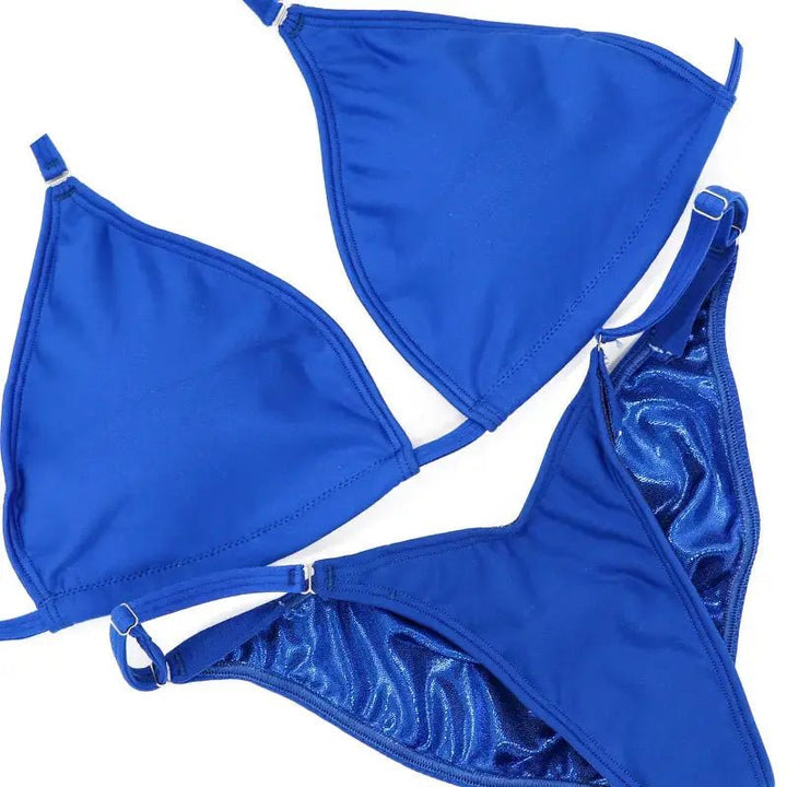 Matte Royal Blue Posing Practice Suit  Angel Competition BikinisNPC Competition Suits