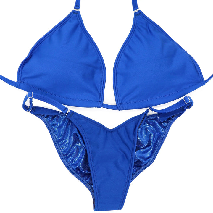 Matte Royal Blue Posing Practice Suit  Angel Competition BikinisNPC Competition Suits