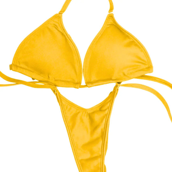 Matte Yellow Posing Practice Suit  Angel Competition BikinisNPC Competition Suits
