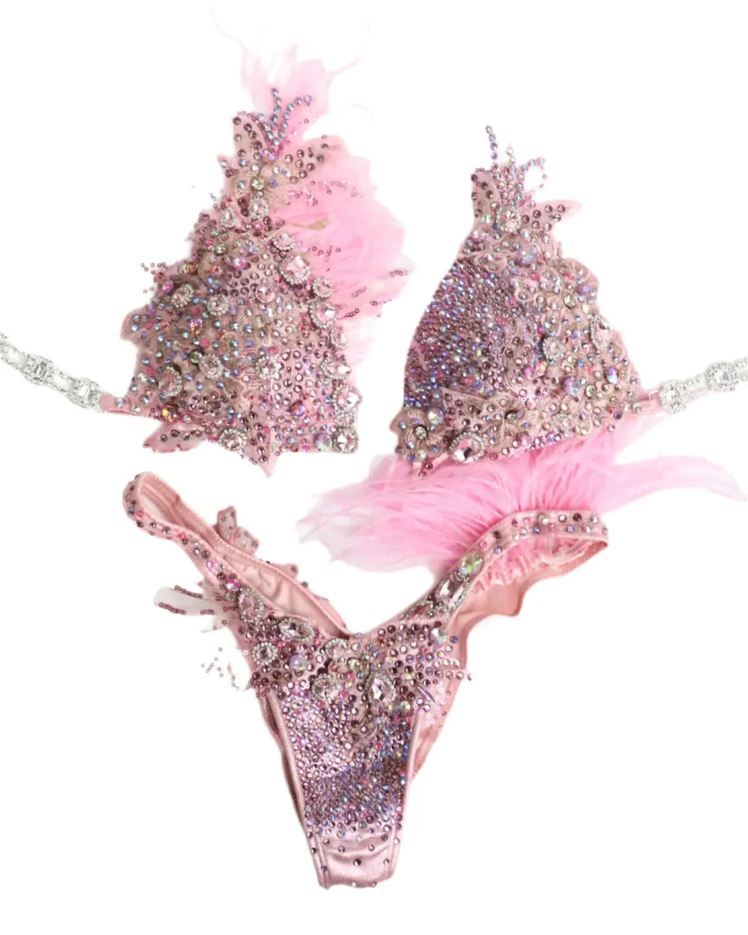 Ndeye's Light Pink Couture  Angel Competition BikinisNPC Competition Suits