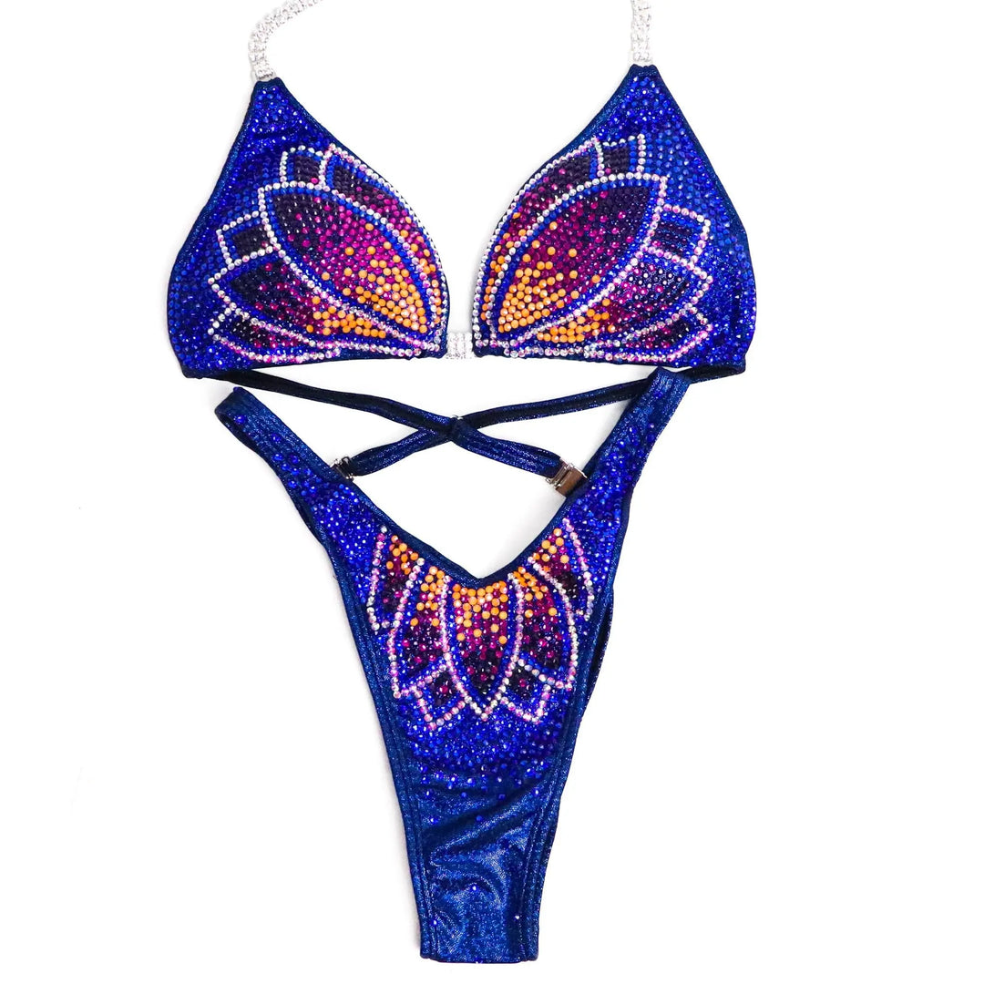 Dark Blue Crystal Lotus