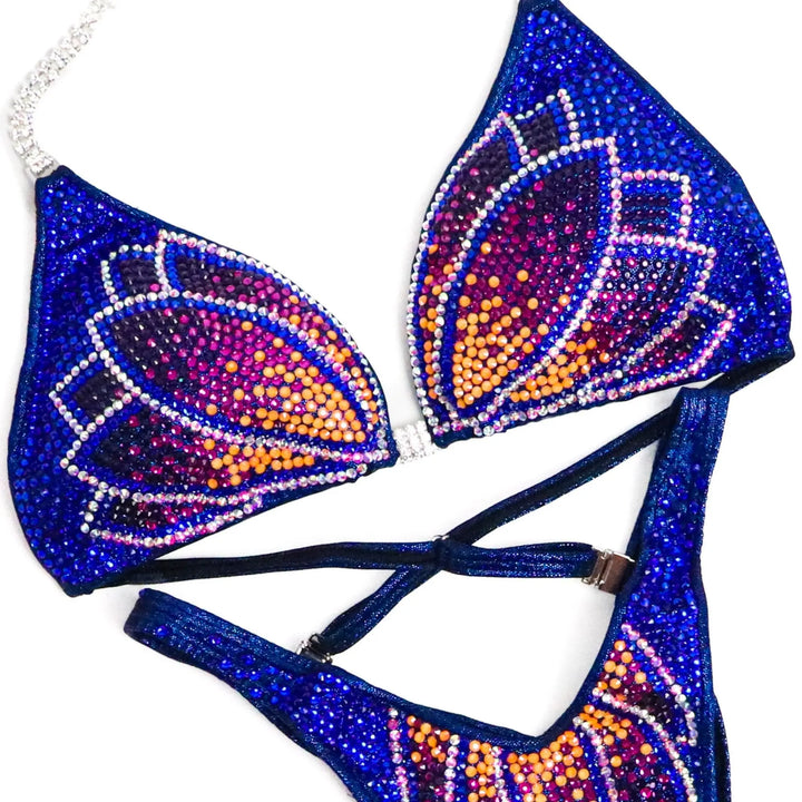 Dark Blue Crystal Lotus