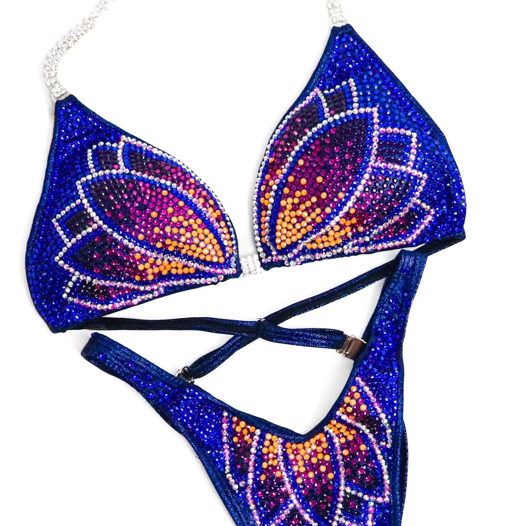 Dark Blue Crystal Lotus