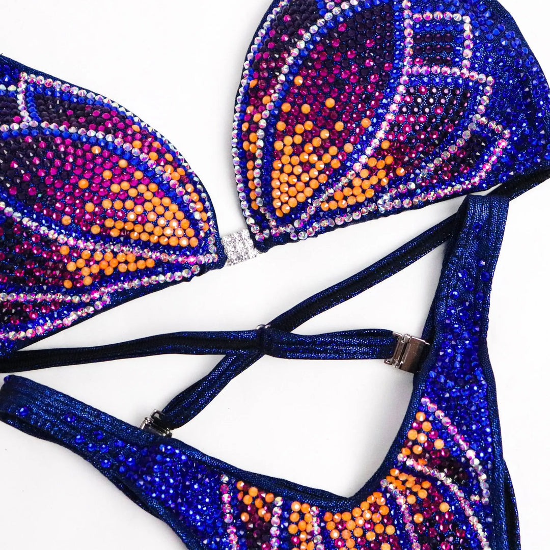 Dark Blue Crystal Lotus