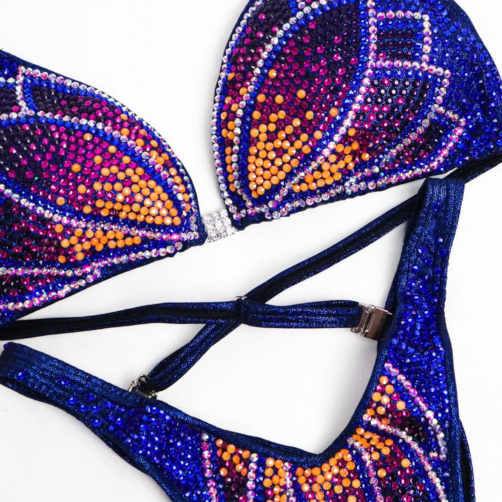 Dark Blue Crystal Lotus