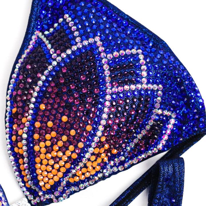 Dark Blue Crystal Lotus