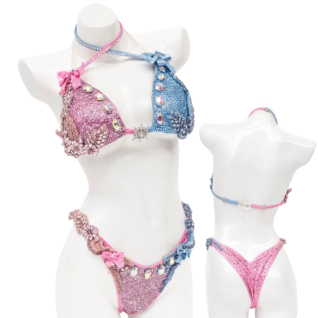 Pre Owned: Karah's Gender Reveal Couture. Large Molded/Custom.