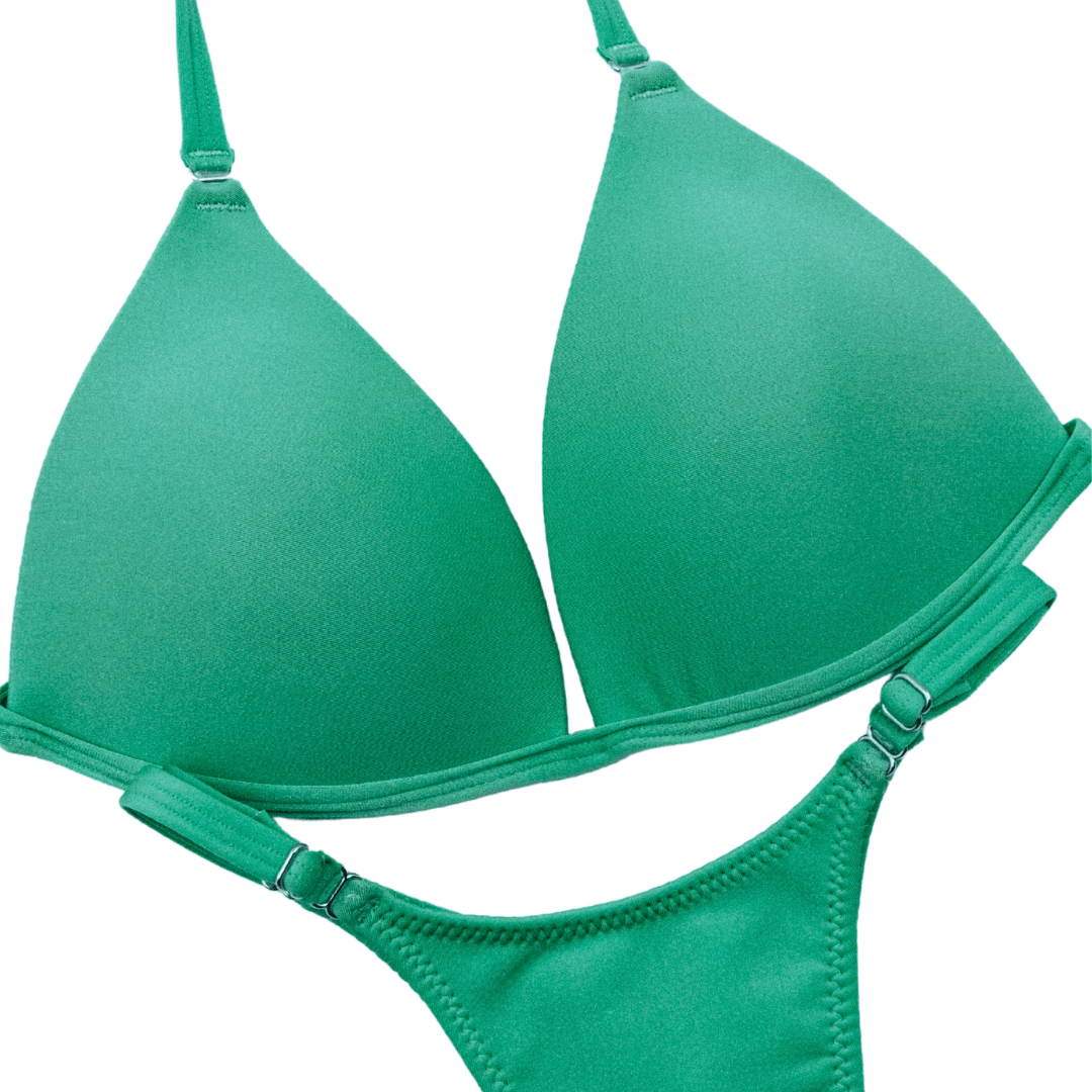 Matte Electric Green Posing Practice Suit