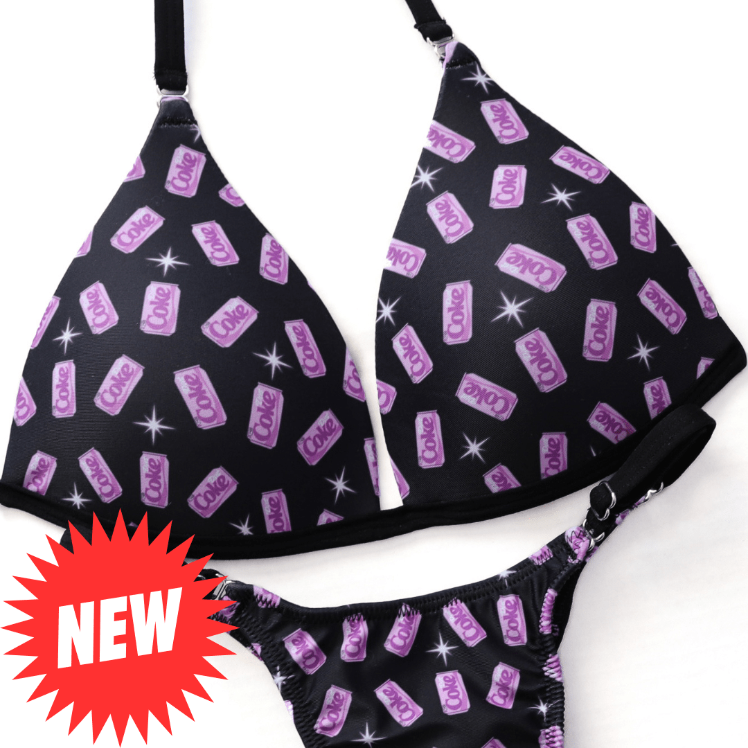 LIMITED PRINT Diet Soda Sparkle Posing Practice Suit