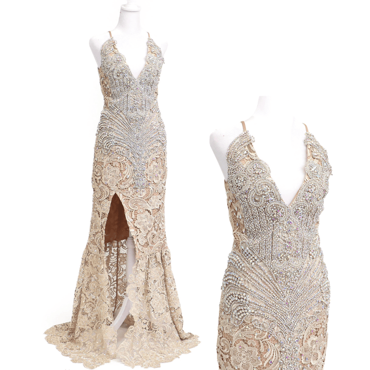 Pre Owned: Champagne Gown/6.  Angel Competition BikinisThe best NPC Competition Suits for the Bikini Division, Fit Model Division Suits, and bodybuilding suits.