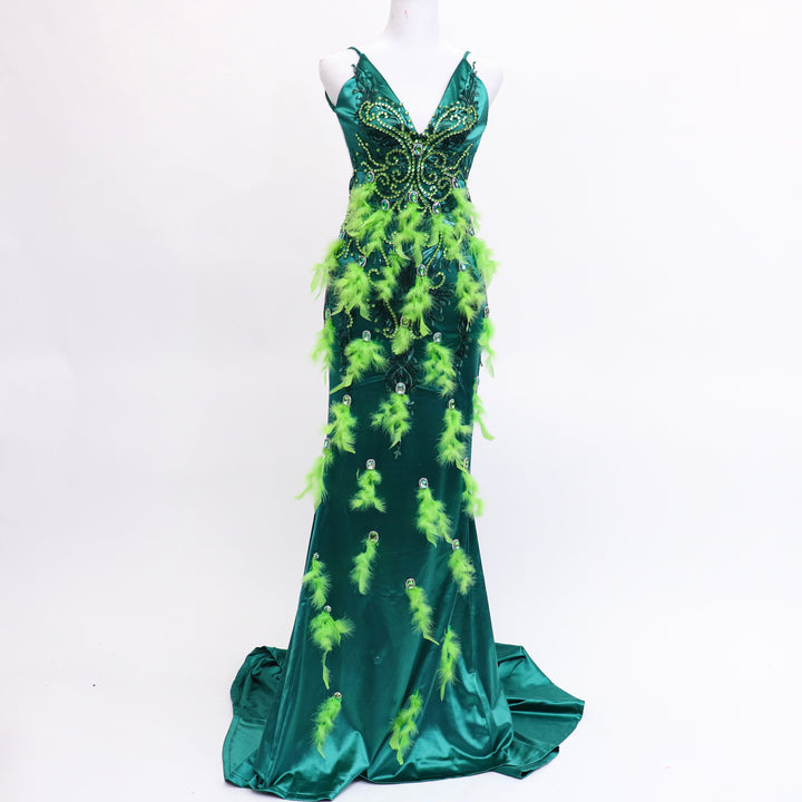 Pre Owned: Emerald Gown. Size Small/4