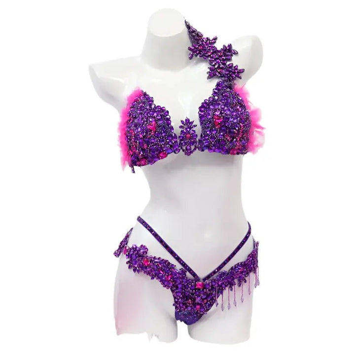 Purple Parade Couture  Angel Competition BikinisNPC Competition Suits