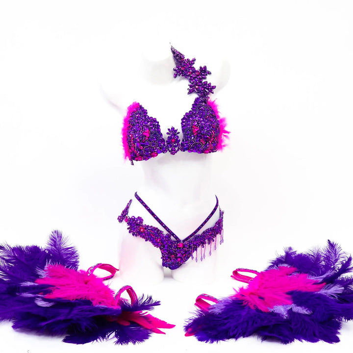Purple Parade Couture  Angel Competition BikinisNPC Competition Suits