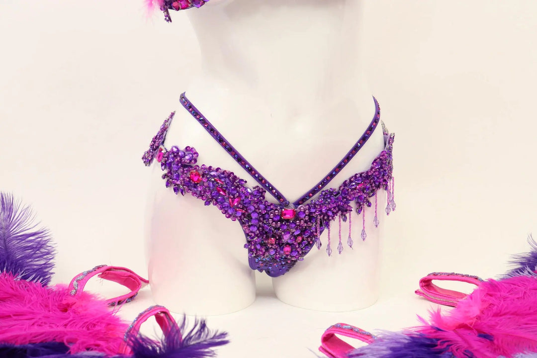 Purple Parade Couture  Angel Competition BikinisNPC Competition Suits