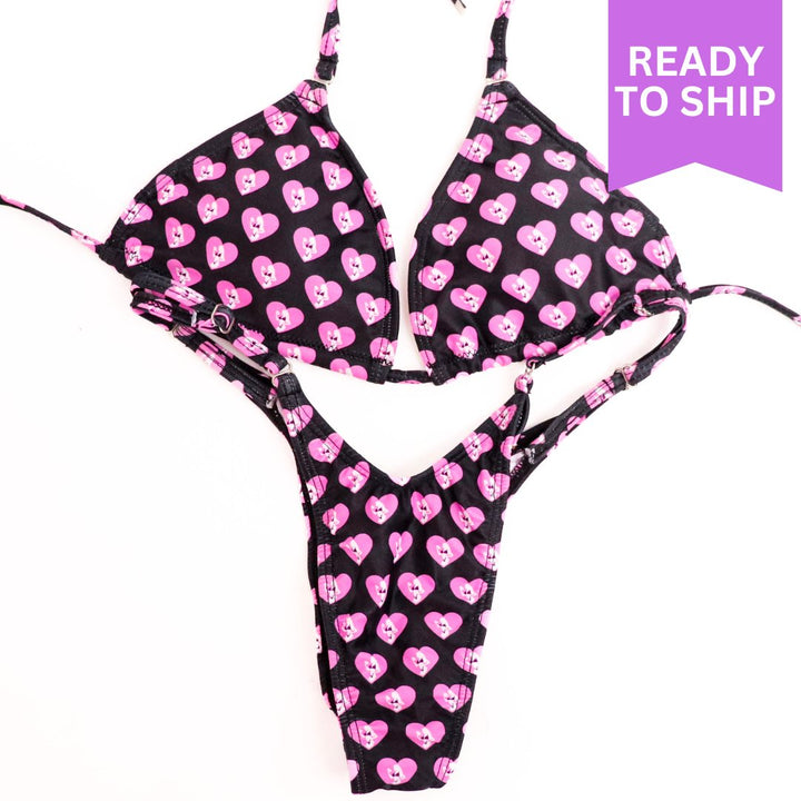 QS ST: Black Hearts Posing Practice Suit Medium / Pro