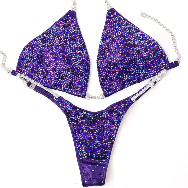 Brenda's Purple Shimmer Radiance  Angel Competition BikinisNPC Competition Suits