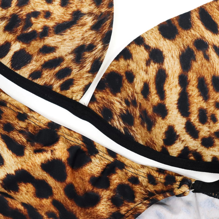QS ST: Cheetah Posing Practice Suit. Small Molded/ Fit Model Modest Moderate  Angel Competition BikinisNPC Competition Suits