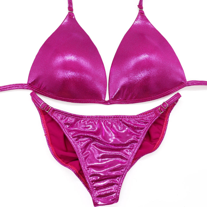 QS ST: Hologram Mulberry Fit Model Suit. Large Molded/Fit Model. - Angel Competition Bikinis #competition_suit