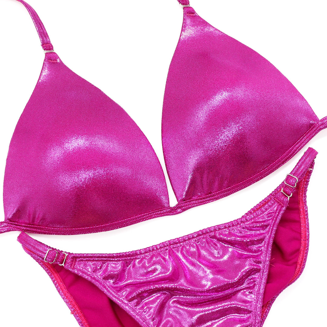 QS ST: Hologram Mulberry Fit Model Suit. Large Molded/Fit Model. - Angel Competition Bikinis #competition_suit