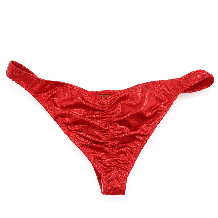 QS ST: Hologram Red Posing Practice Suit. Small/Fit Model. - Angel Competition Bikinis #competition_suit