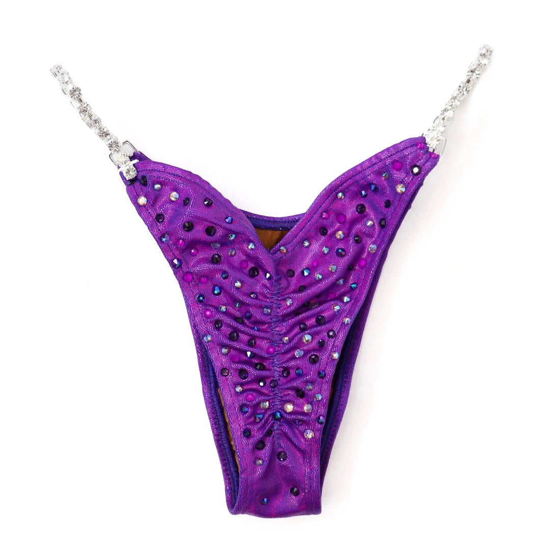 QS ST: Purple Neon Pulse Radiance. Hologram Purple. Medium Molded/Pro.  Angel Competition BikinisNPC Competition Suits