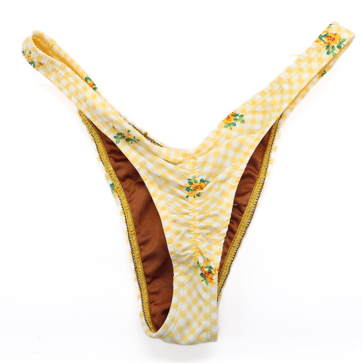 QS ST: Summer Yellow Posing Practice Suit. Large/Pro with Modest Front.