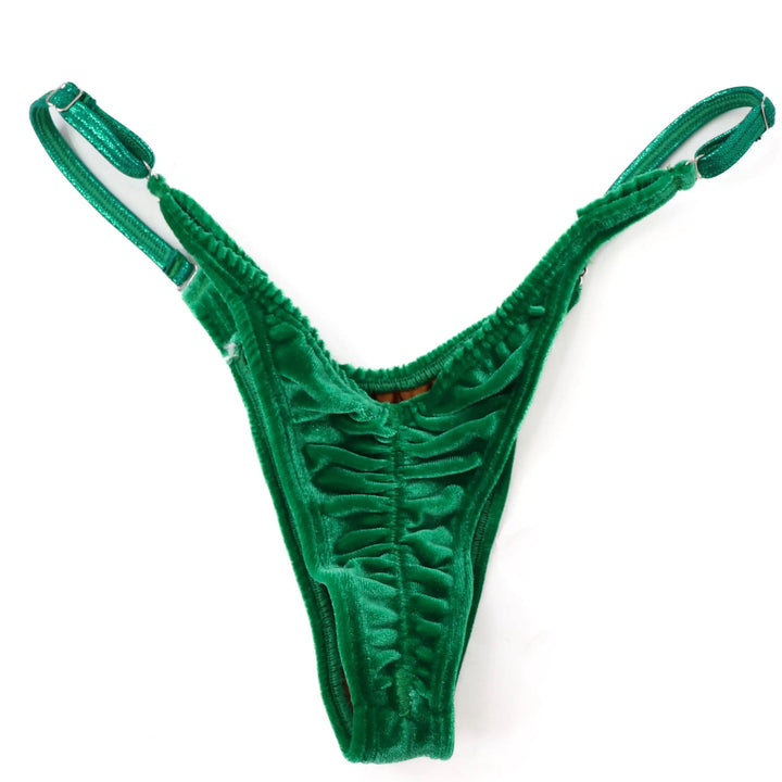 QS ST: Velvet Green Posing Practice Suit. Small/Pro.  Angel Competition BikinisNPC Competition Suits