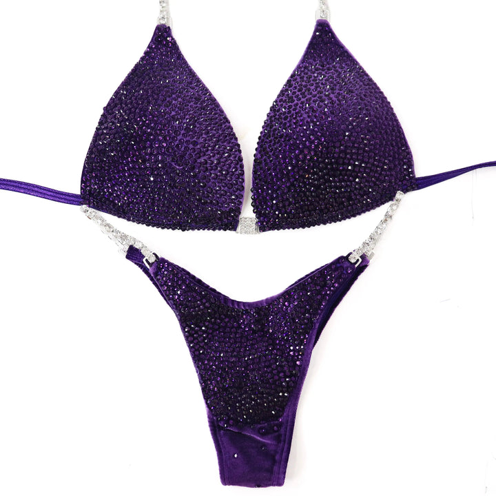 QS ST: Velvet Violet Vibe Radiance. Medium Molded/Pro.  Angel Competition BikinisNPC Competition Suits