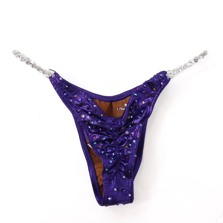 QS ST: Volcanic Aura Radiance. Hologram Eggplant. Medium/Pro.  Angel Competition BikinisNPC Competition Suits