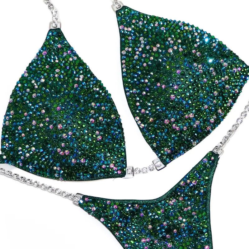 Sophia's Green Radiance  Angel Competition BikinisNPC Competition Suits