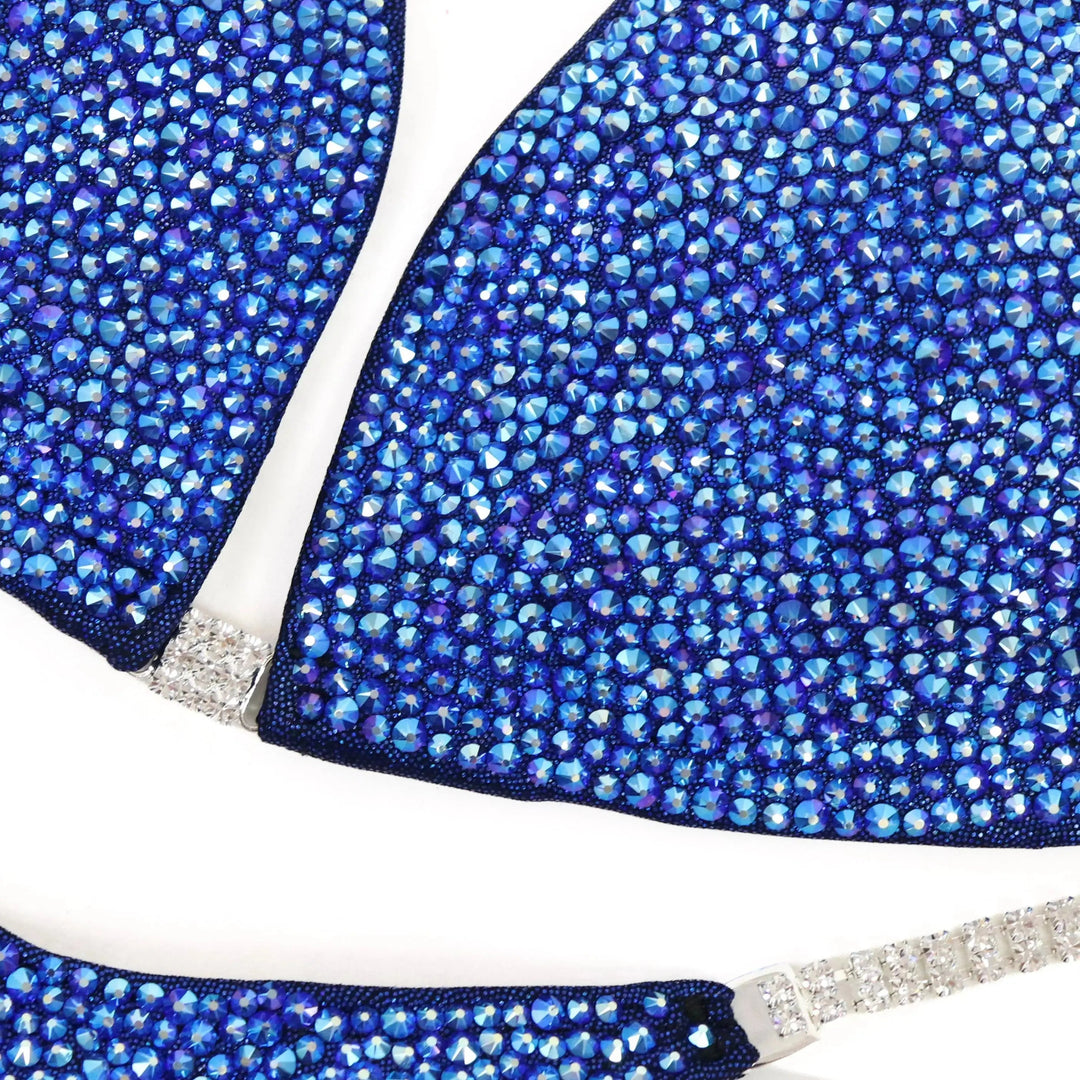 Twilight Sparkle competition suit with stunning Sapphire AB crystals on a hologram dark blue suit for a unique, eye-catching shine on stage! 💙✨