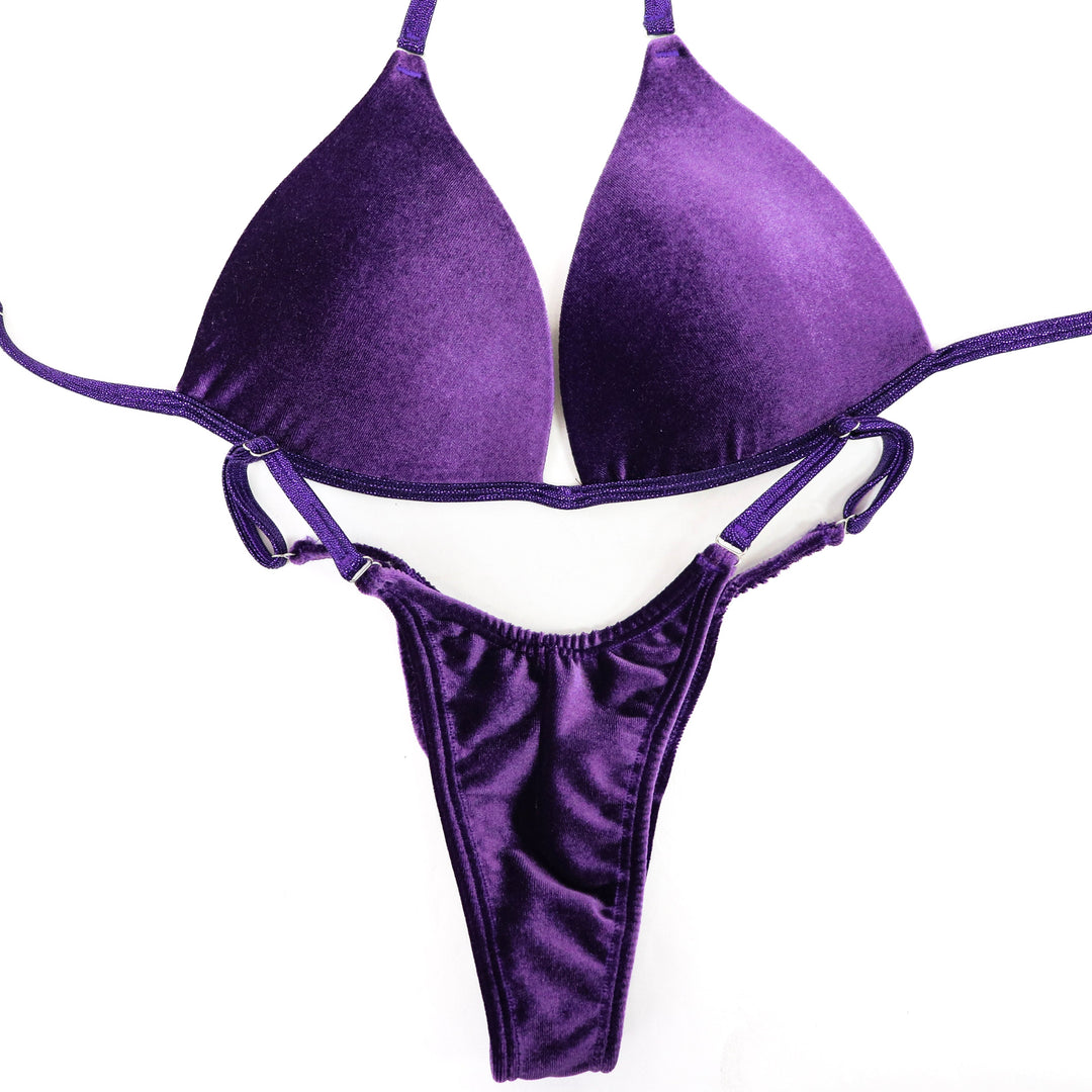 Velvet Purple Posing Practice Suit  Angel Competition BikinisNPC Competition Suits