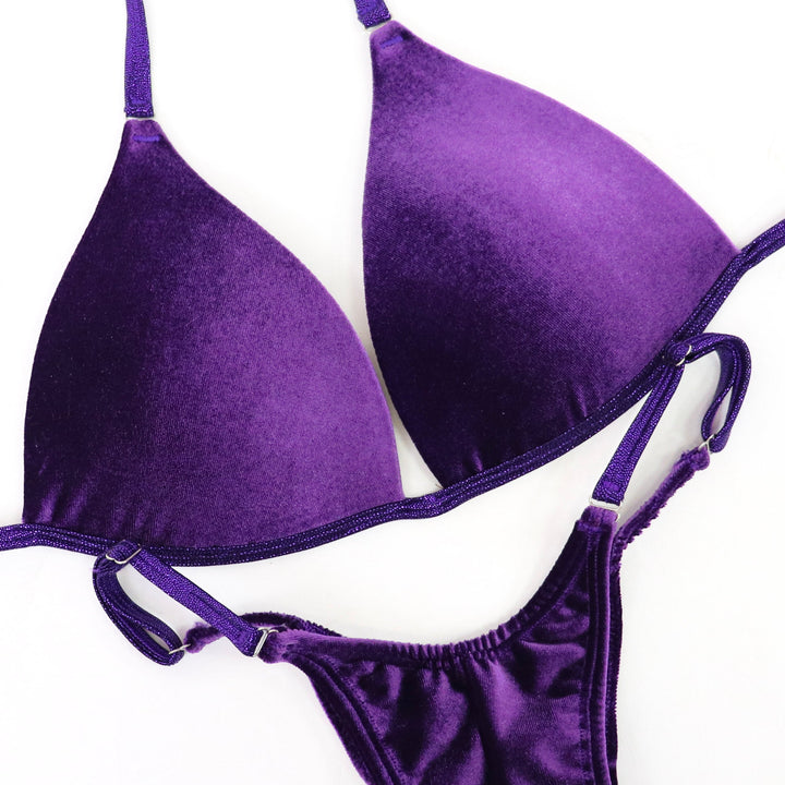 Velvet Purple Posing Practice Suit  Angel Competition BikinisNPC Competition Suits